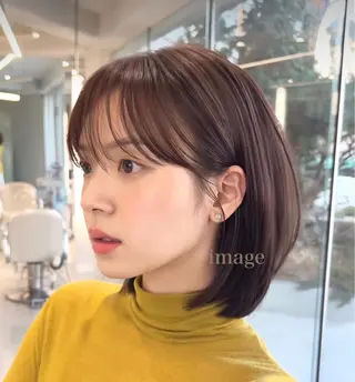 ショート 伊藤 莉奈　韓国ヘアのヘアスタイル