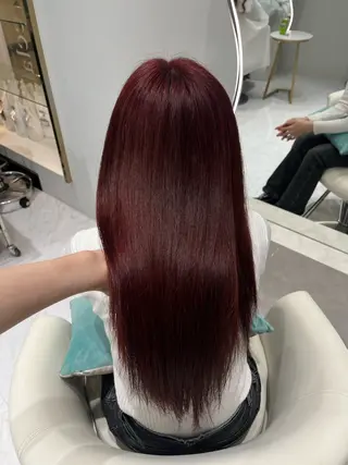 ロング カラー 𝑹𝒊𝒉𝒐🎀 名駅/大人韓国ヘアのヘアスタイル