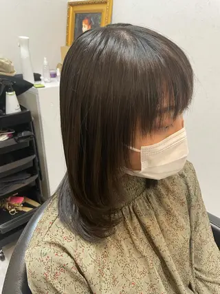 ミディアム 断られる髪に答えを ♣️井上秀樹♠️のヘアスタイル
