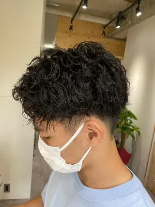 パーマ メンズ メンズブリーチカラー /パーマ ごーた立川のヘアスタイル