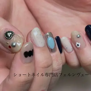 ネイル ショートネイル専門店 フェルンヴェー代々木のネイルデザイン
