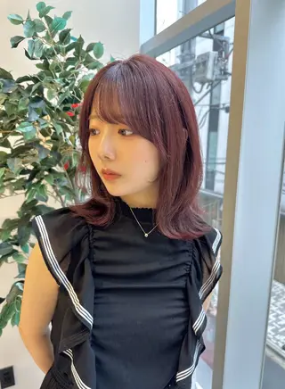 ロング カラー 矢野 晃平のヘアスタイル
