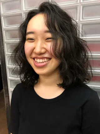 ミディアム パーマ eri kinjoのヘアスタイル