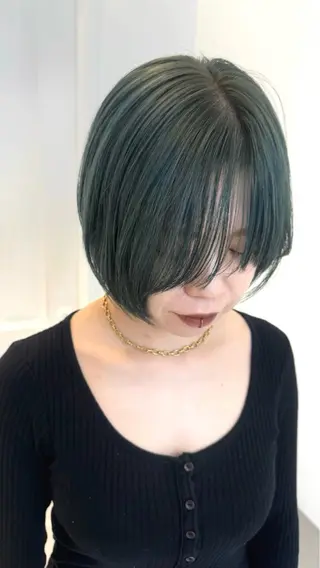 ショート カラー ヘアアレンジ 顔周りカット×透明感 カラー💫AINAのヘアスタイル