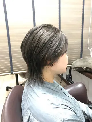ミディアム カラー 佐々木 浩之のヘアスタイル