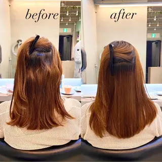 セミロング パーマ 艶髪と透明感を ‼️/若林のヘアスタイル