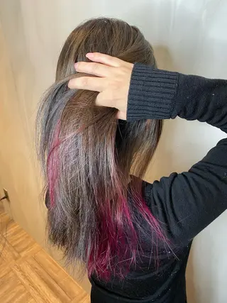 ロング カラー ヘアアレンジ Belle hair Design青野大貴のヘアスタイル