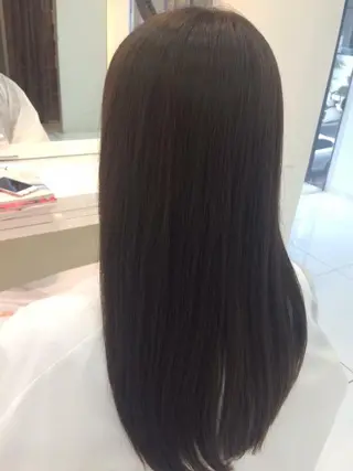セミロング ロング カラー 内藤 達也のヘアスタイル