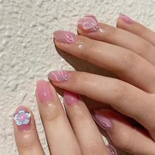 ネイル パラあり！フィルイン 美フォルムのネイルデザイン