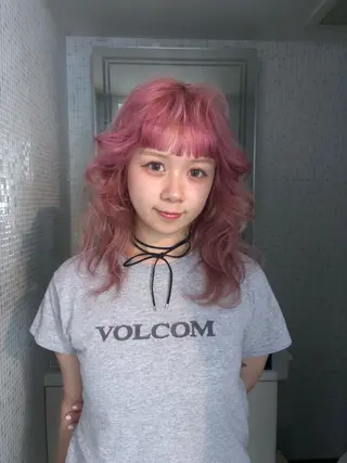 セミロング カラー ヘアアレンジ ニュアンスカラー🧶 nanacoのヘアスタイル
