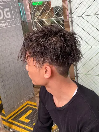 パーマ メンズ 渋谷/フェード/ 國分 翔のヘアスタイル