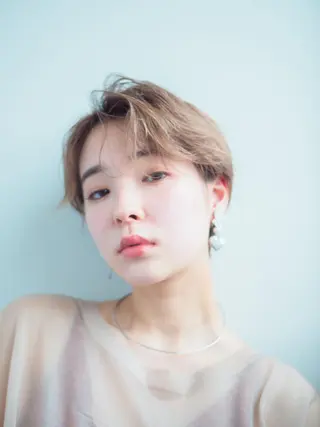ショート カラー 水口 英里のヘアスタイル