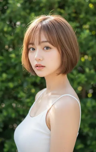 ショート カラー さく/髪質改善× 縮毛矯正/町田のヘアスタイル