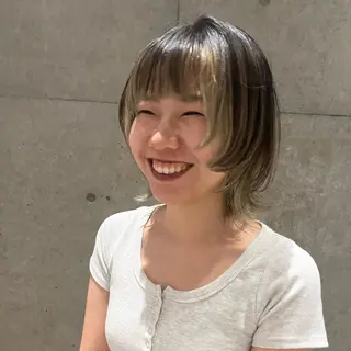 ミディアム カラー 透明感カラー/ レイヤーkotonoのヘアスタイル