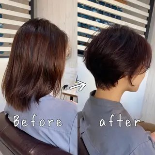 ショート カラー [店長]加地 峻のヘアスタイル