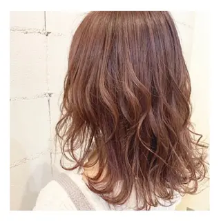 ミディアム ❁⃘ ち だ り さ ❁⃘のヘアスタイル