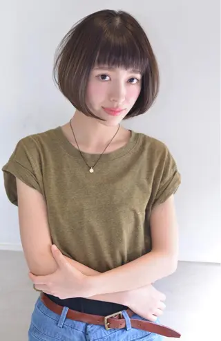 ショート ミディアム カラー パーマ ヘアアレンジ 【白髪ぼかし 専門GBG】自由が丘のヘアスタイル