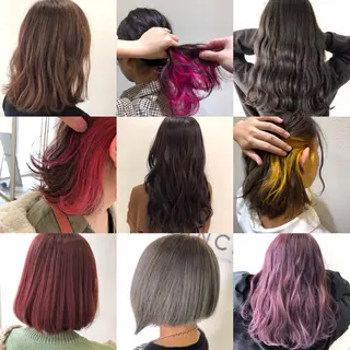 カラー 松本 誠也のヘアスタイル