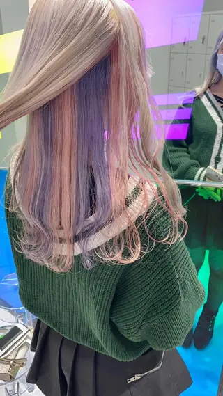 ロング コテ巻き風パーマ 🦋にこ🦋のヘアスタイル