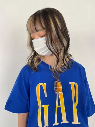 セミロング カラー KOOKI スティードトーキョーのヘアスタイル