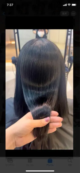 セミロング 韓国ヘアメンズ・レデ ィース特化ミクのヘアスタイル