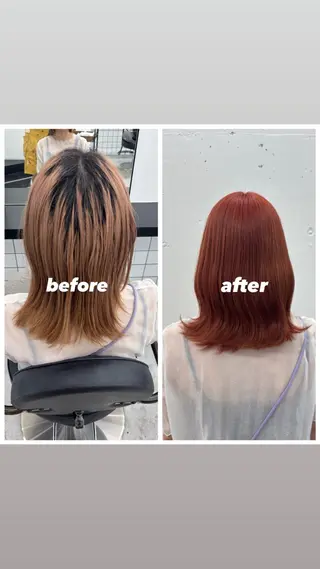 ミディアム カラー 🌼あいり🌼 JILLSTUDIOのヘアスタイル