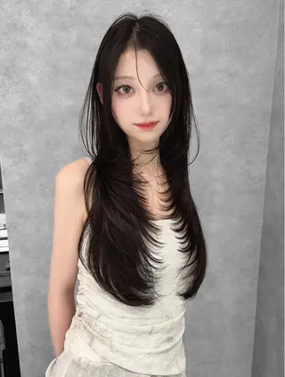 ロング カラー 🥇KEN /レイヤー/カラーのヘアスタイル