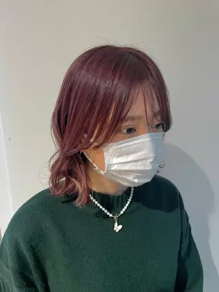 ミディアム 山内 愛可のヘアスタイル
