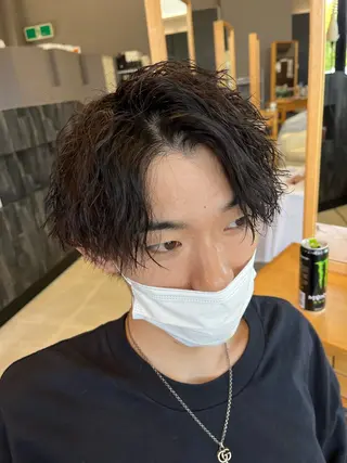 ショート パーマ メンズ特化✨パーマス タイル大得意安田海斗のヘアスタイル