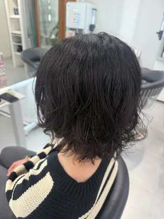 ミディアム ならざきつぐみ /天王寺/ハイトーンのヘアスタイル