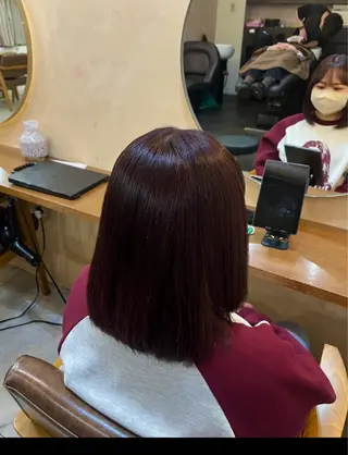 ミディアム カラー mit bytree MISAKI🎀のヘアスタイル