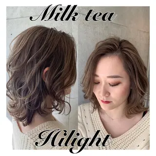 ミディアム 市村 正義のヘアスタイル