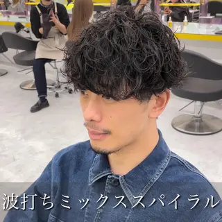 メンズ 横浜メンズパーマ🔥 大野賢人のヘアスタイル