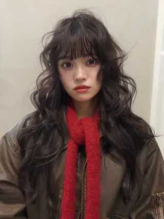 ロング カラー ヘアアレンジ ニュアンスカラー🧶 nanacoのヘアスタイル