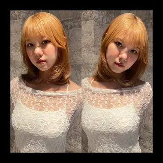 ミディアム カラー mai / linoah˚✧のヘアスタイル