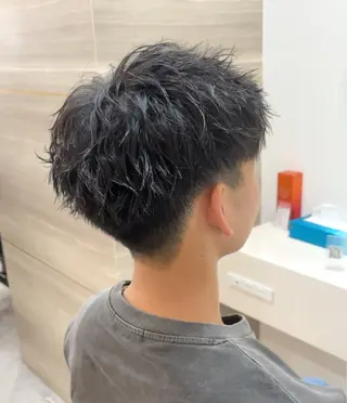 ショート パーマ 🦋Yui🦋透明感 /ベージュ/Wカラーのヘアスタイル