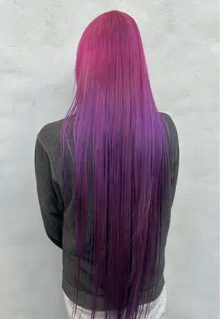 カラー ダブルスキルエクステ /羽エクステ白石宇由のヘアスタイル