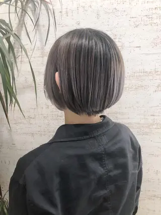 ショート カラー ケアブリーチ /髪質 改善/古橋圭史郎のヘアスタイル
