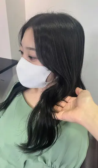 カラー こまつ まりやのヘアスタイル