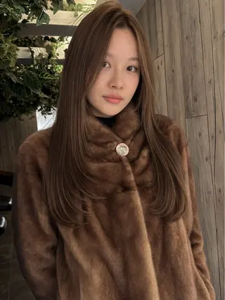 ロング 艶カラー/フェイス レイヤー/たむのヘアスタイル