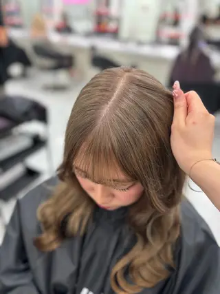 ロング まろっと艶感ブラウン ベージュ🤍まなかのヘアスタイル