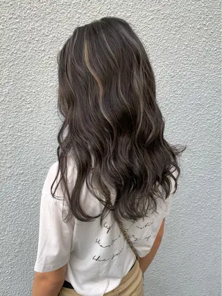 セミロング YUSUKE レイヤーカットカラーのヘアスタイル