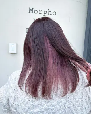 ロング カラー 井上 花音のヘアスタイル