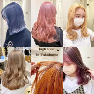 セミロング カラー シールエクステ横浜 🐏☁️miminaのヘアスタイル