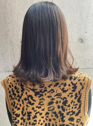 ミディアム カラー 岡本 空大のヘアスタイル