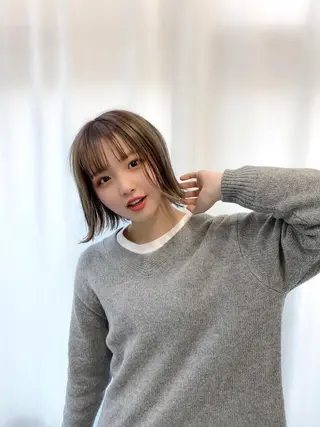 ミディアム Trip 大名🌟 ブリーチ/髪質改善のヘアスタイル