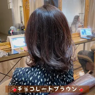 ミディアム カラー ヘアアレンジ 💖透明感カラー💖 mayukoのヘアスタイル