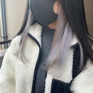 ミディアム カラー パーマ ヘアアレンジ メンズ キッズ ネイル マツエク・マツパ 切りっぱなしヘアボブ ミディアムヘアRYOのヘアスタイル