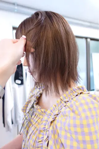 ミディアム カラー sakura🌸 レイヤー/韓国ヘアのヘアスタイル
