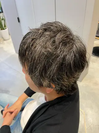 パーマ メンズ 福島 果音のヘアスタイル